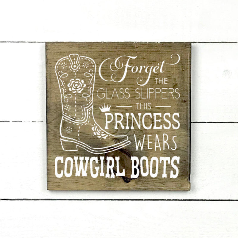 Enseigne bois | Cowgirl boots.