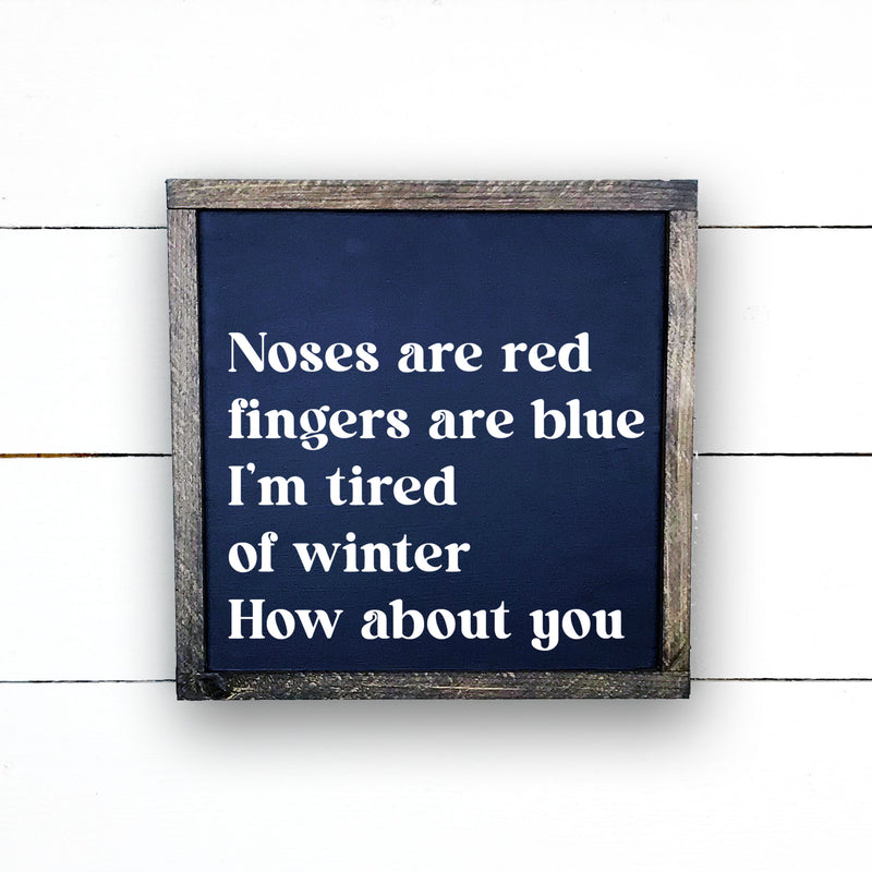 Enseigne bois | Tired of winter