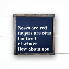 Enseigne bois | Tired of winter