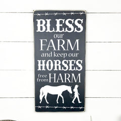 Bless our farm, hand made wood sign, fait main, enseigne bois en français, fait au Quebec, canada, signe pancarte cadre tableau, fait au Québec, canada, achat local, Estrie, Montréal, Old Shack 