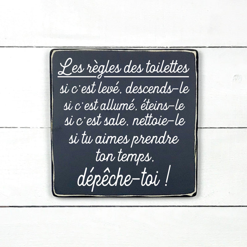 Les belles phrases, fait main, enseigne bois en français, fait au Quebec, canada, signe pancarte cadre tableau, achat local, Estrie, Montréal, Old Shack 