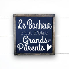 Wooden sign | Happiness is being grandparents