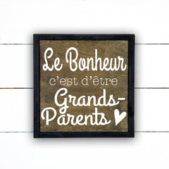Wooden sign | Happiness is being grandparents
