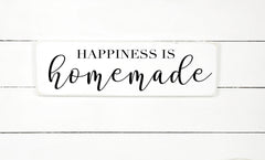 Happiness is homemade, hand made wood sign, enseigne bois, fait au Quebec, canada, signe pancarte cadre tableau, fait au Québec, canada, achat local, Estrie, Montréal, Old Shack 