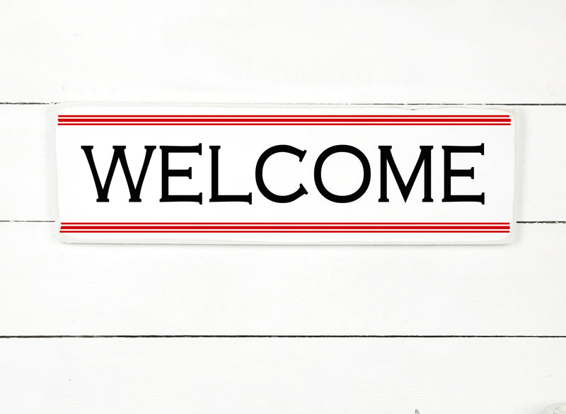 Wooden sign | Welcome Farmhouse
