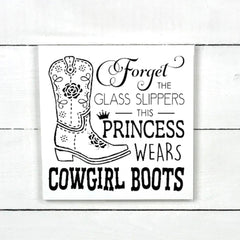 Enseigne bois | Cowgirl boots.