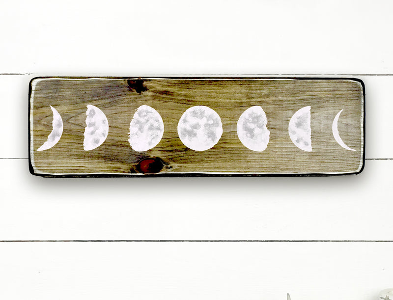Wooden sign | Cycle moons