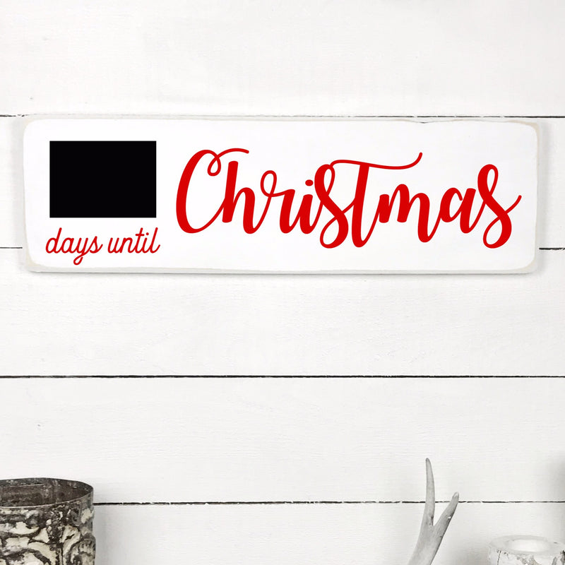 Wooden sign | Days before Christmas