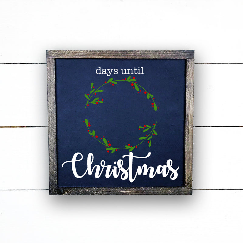 Wooden sign | Days before Christmas