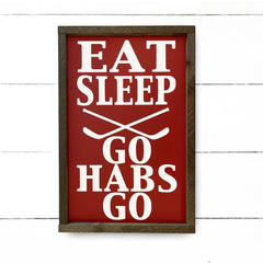 Wooden sign | GO HABS GO